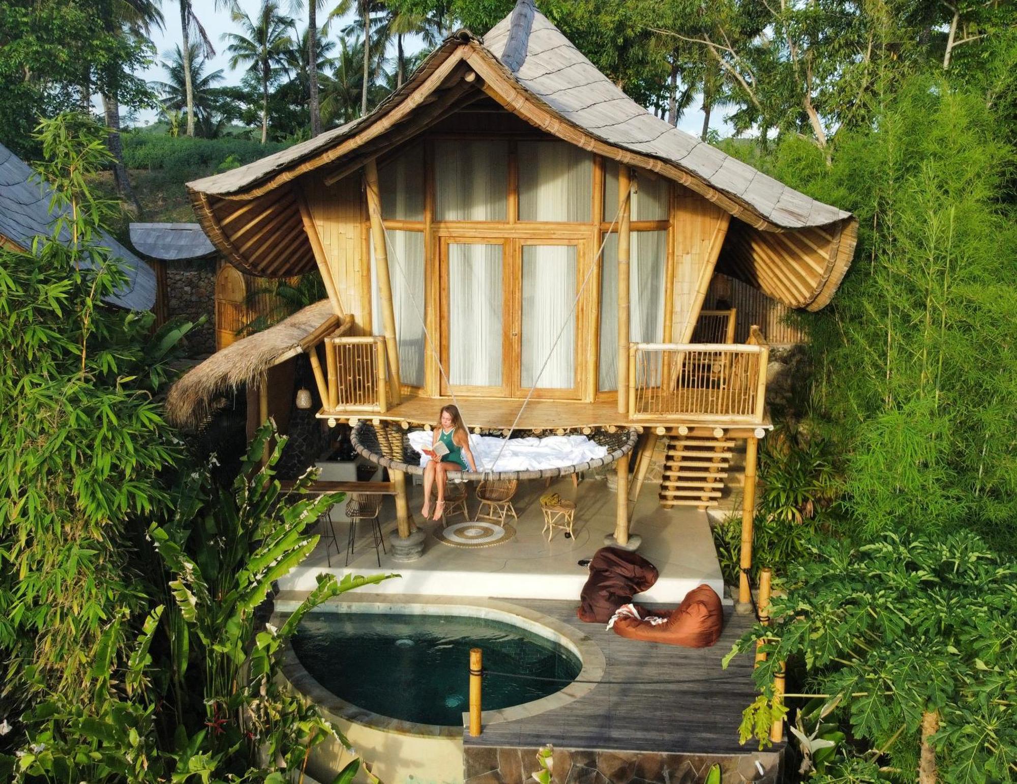 Kalma Bamboo Eco Lodge Kuta  Exterior foto